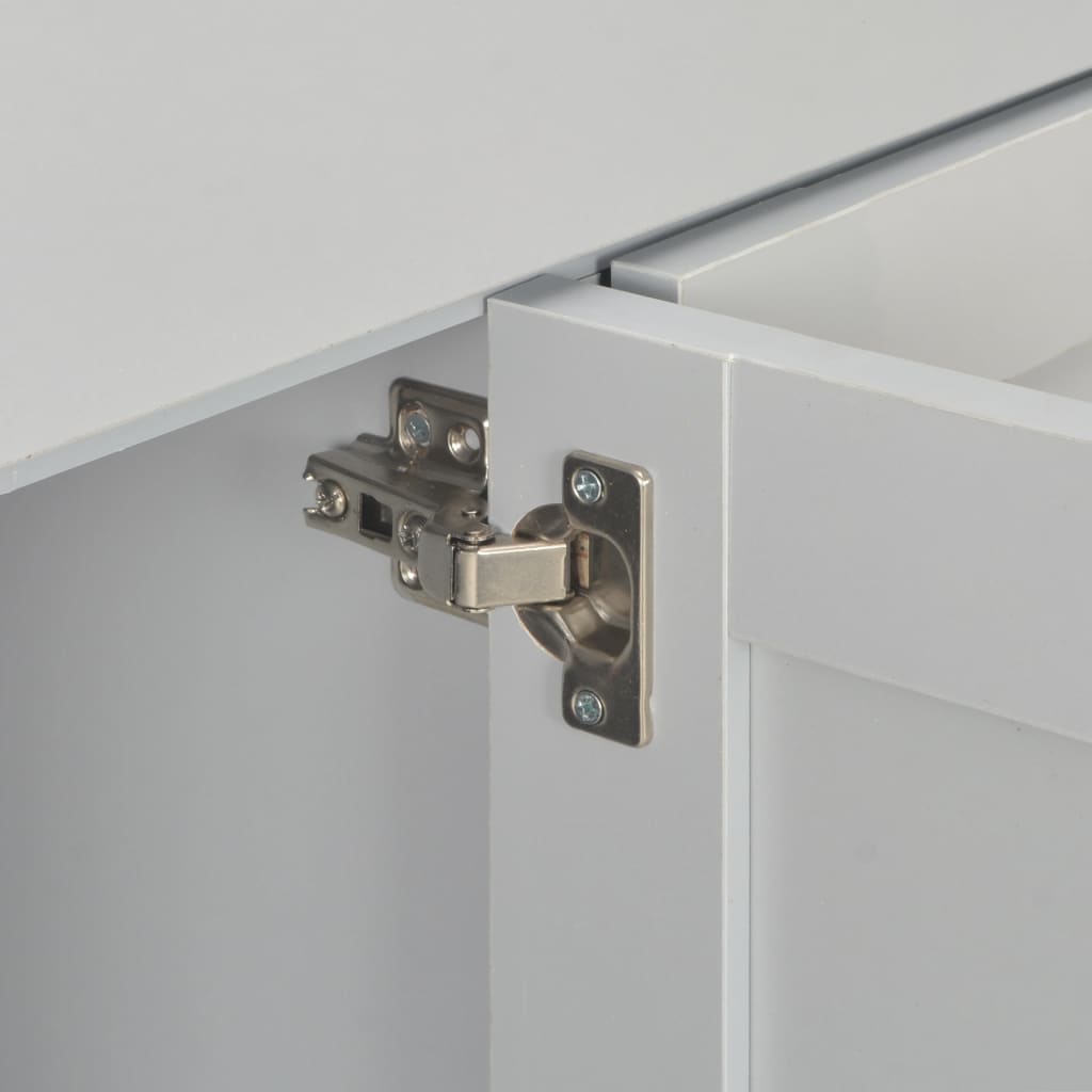 vidaXL Dressoir 112x35x81 cm grijs - Aashly