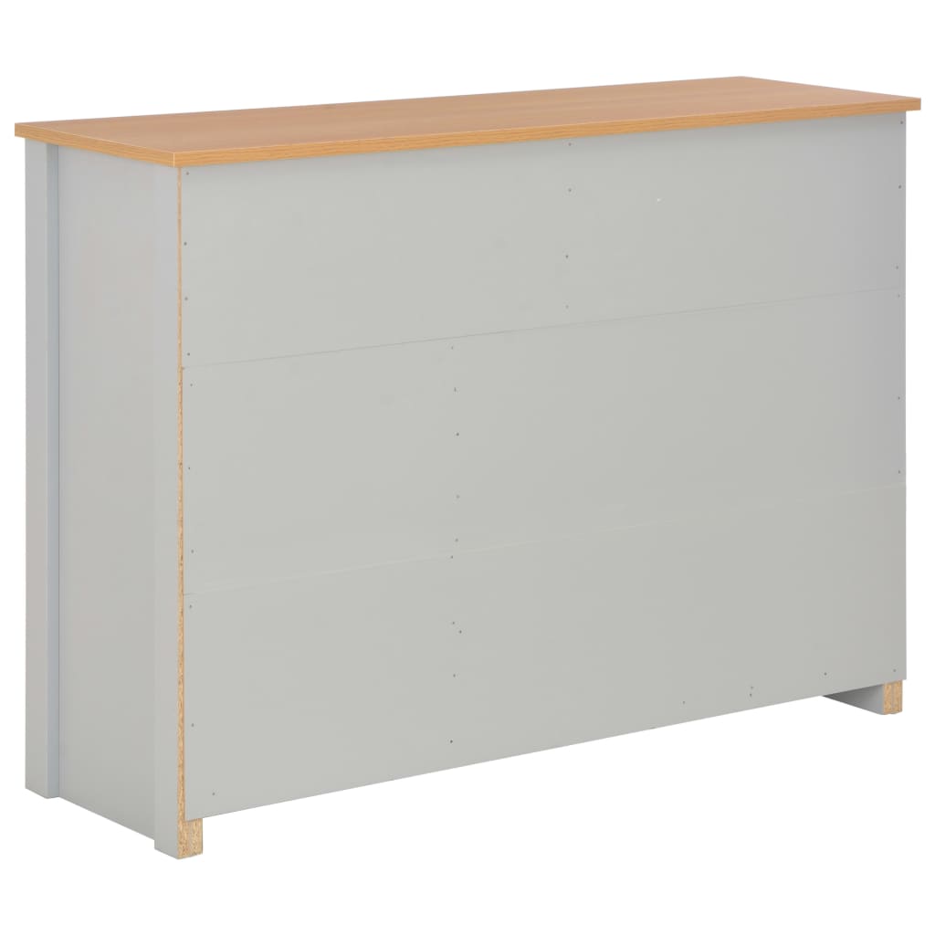 vidaXL Dressoir 112x35x81 cm grijs - Aashly