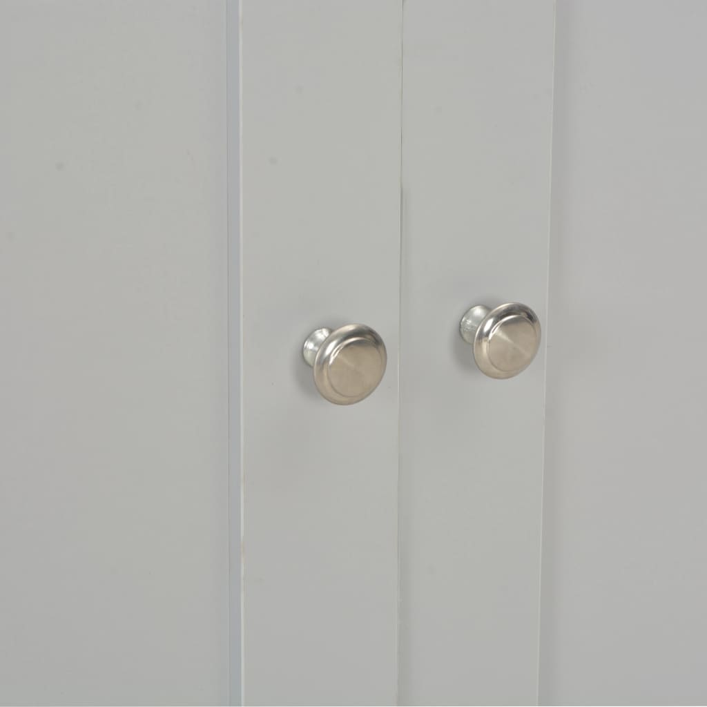 vidaXL Dressoir 112x35x81 cm grijs - Aashly