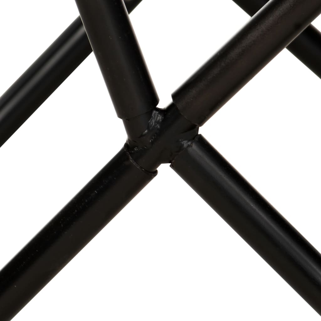 vidaXL Vlinderstoel canvas indigo-blauw