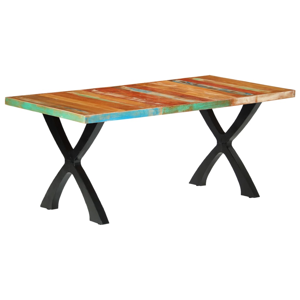vidaXL Dining table 180x90x76 cm solid mango wood