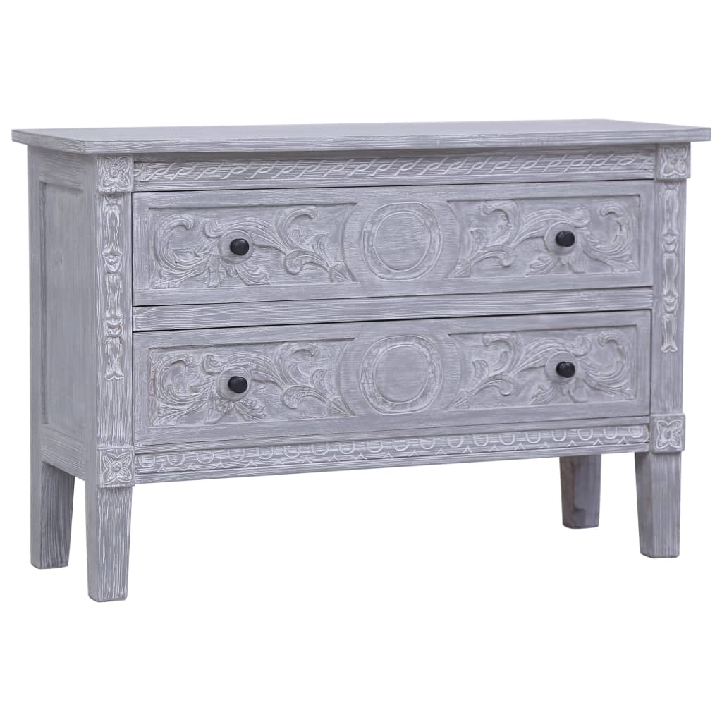 vidaXL Dressoir met 2 lades 90x30x60 cm massief mahoniehout