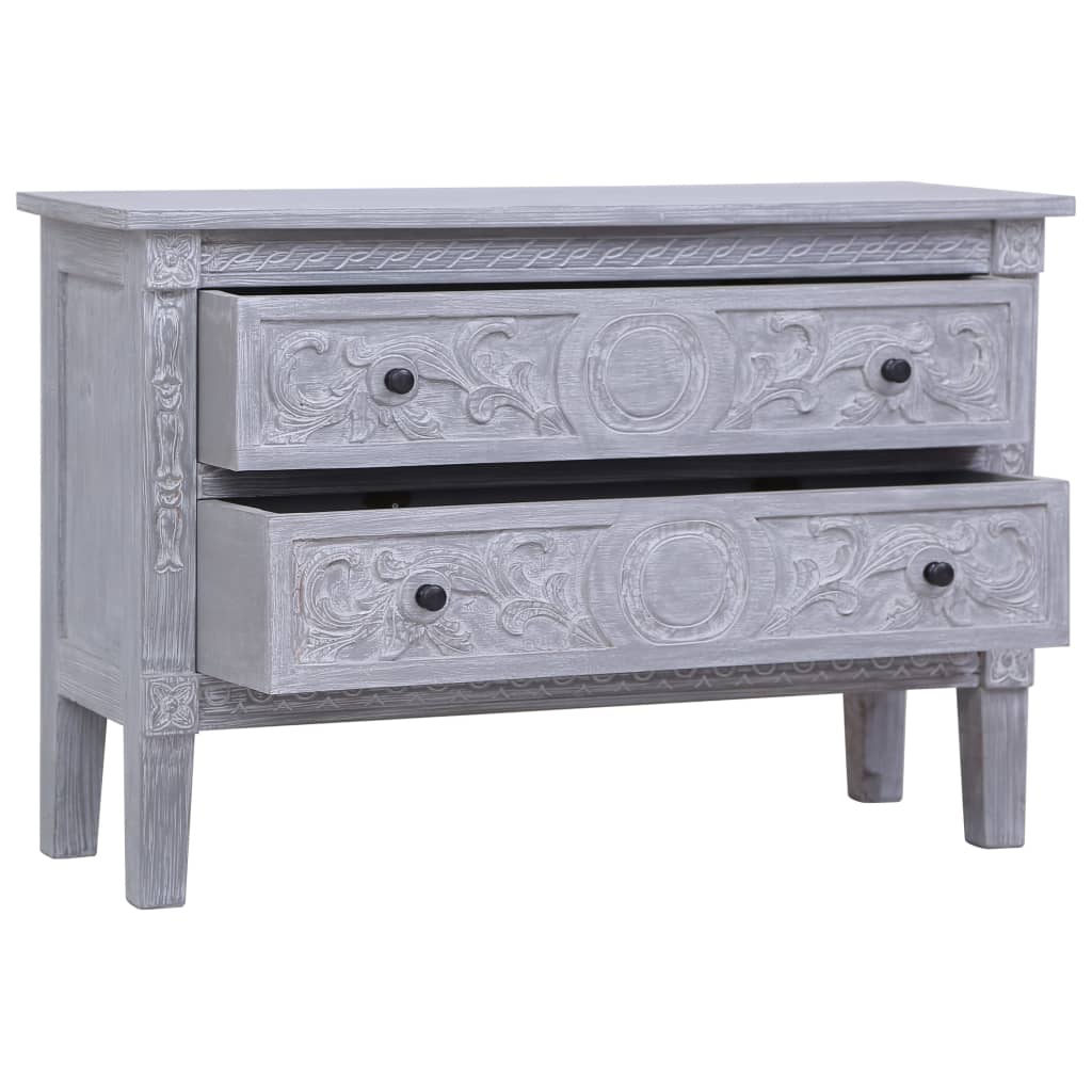 vidaXL Dressoir met 2 lades 90x30x60 cm massief mahoniehout