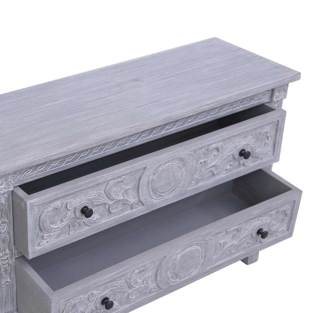 vidaXL Dressoir met 2 lades 90x30x60 cm massief mahoniehout