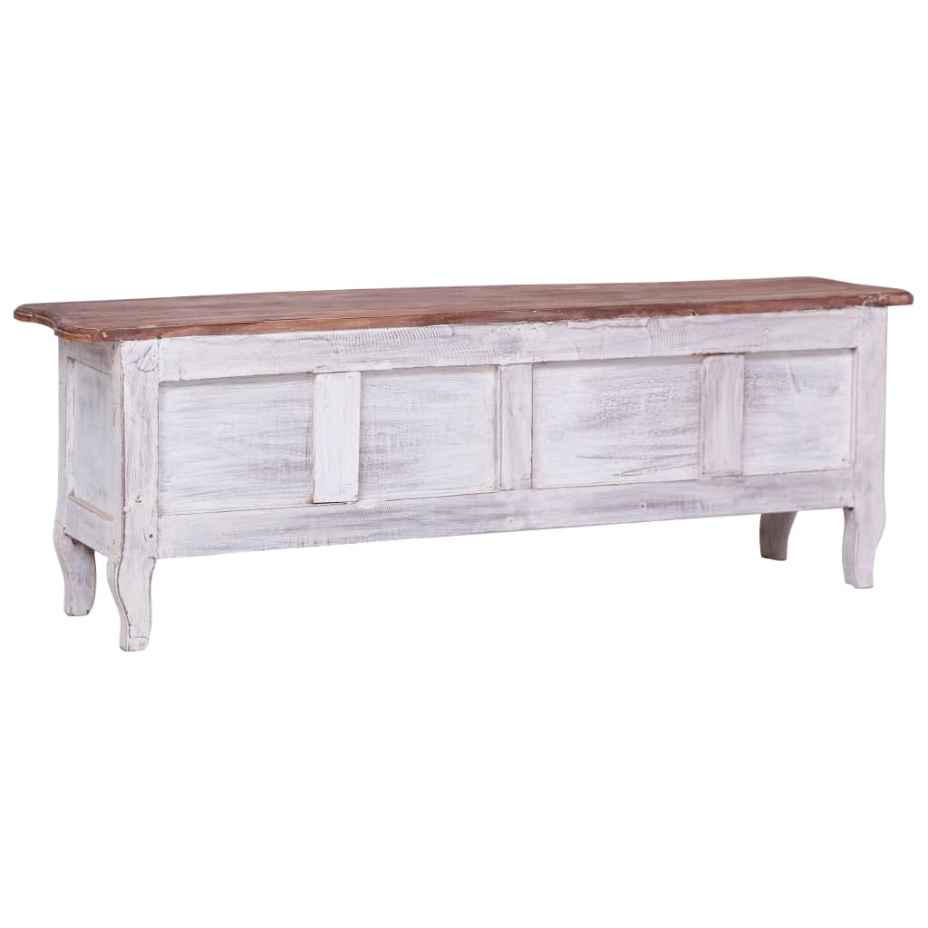 vidaXL Tv-meubel 120x30x40 cm massief mahoniehout zwart