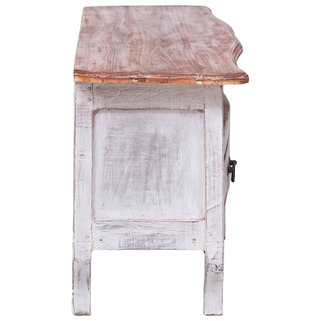 vidaXL Tv-meubel 120x30x40 cm massief mahoniehout zwart