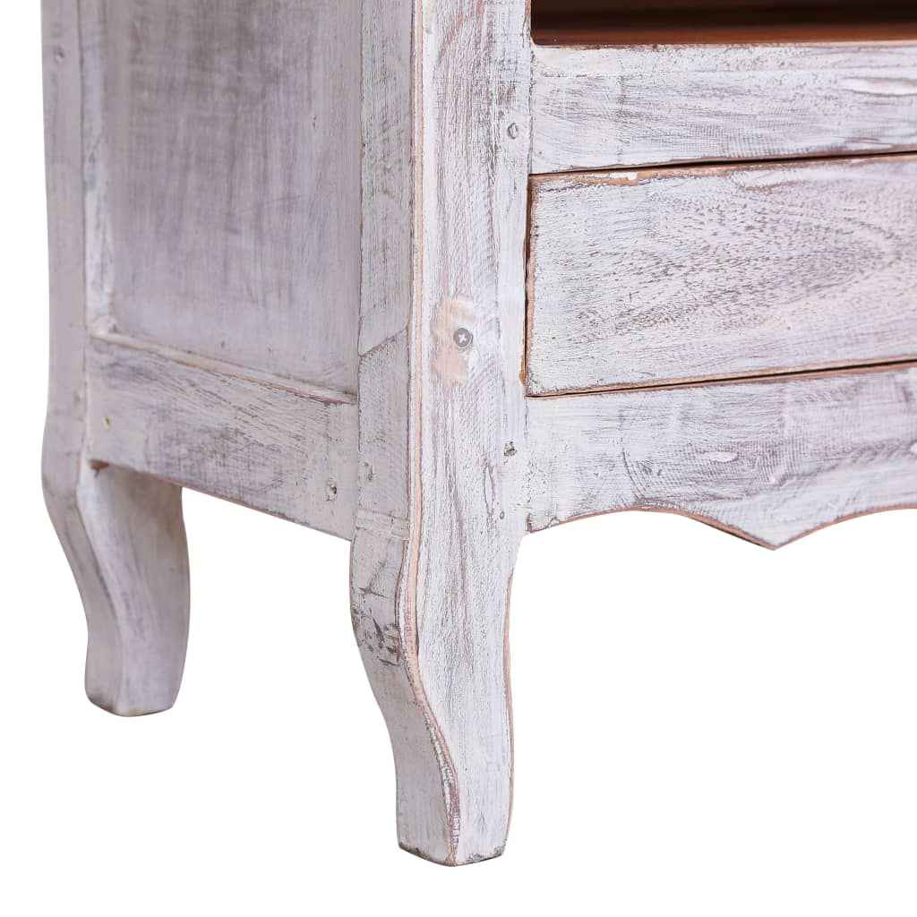 vidaXL Tv-meubel 120x30x40 cm massief mahoniehout zwart