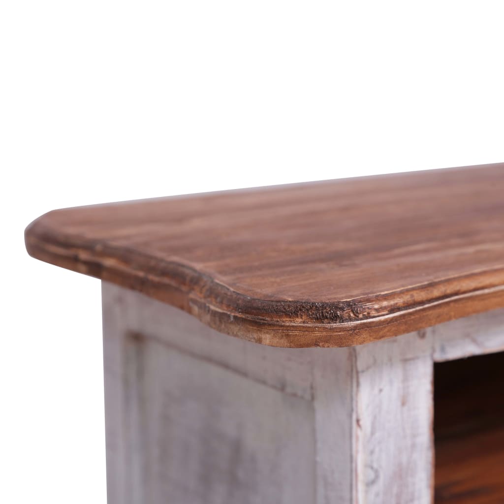 vidaXL Tv-meubel 120x30x40 cm massief mahoniehout zwart