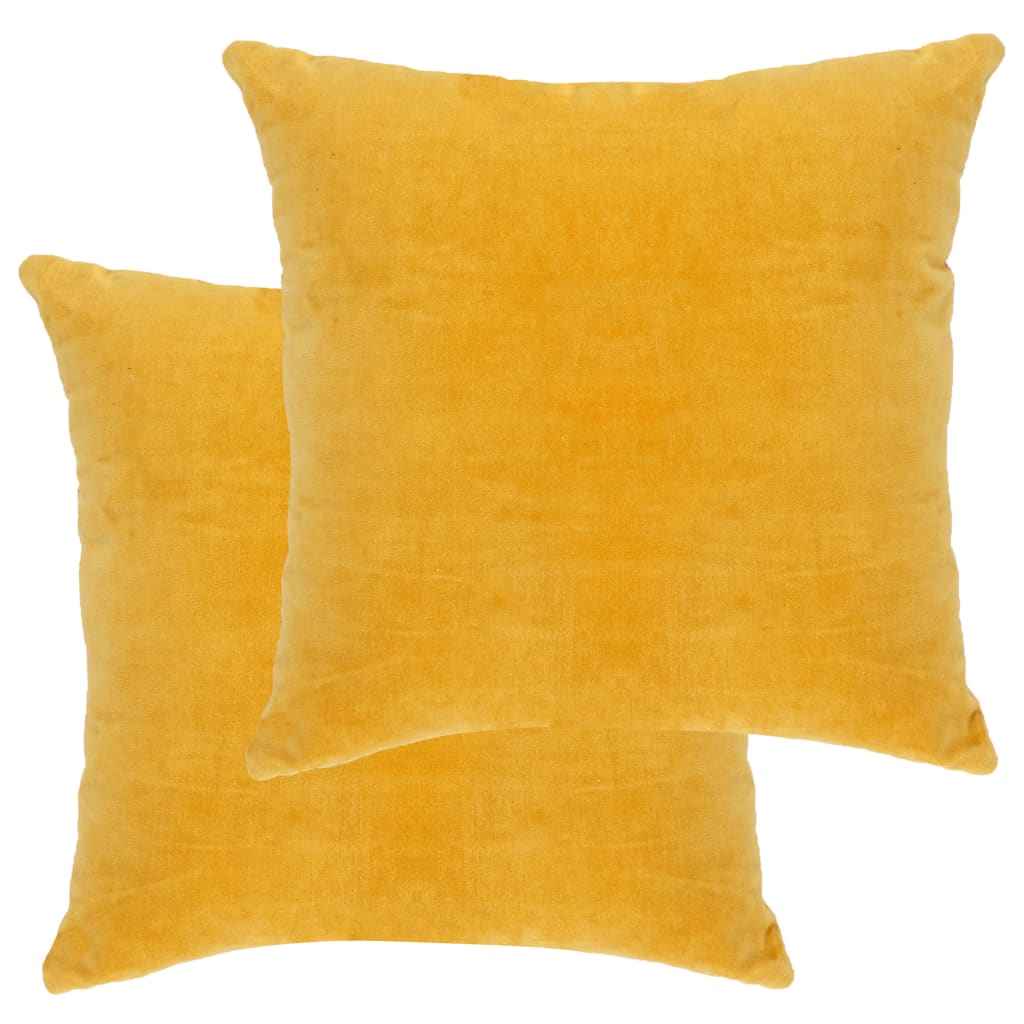 vidaXL Kussens 2 st 45x45 cm katoenfluweel antraciet