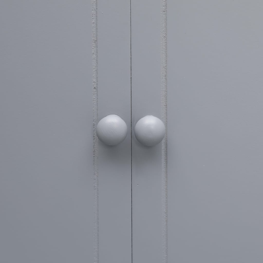 vidaXL Badkamerkast 46x24x116 cm paulowniahout grijs - Aashly