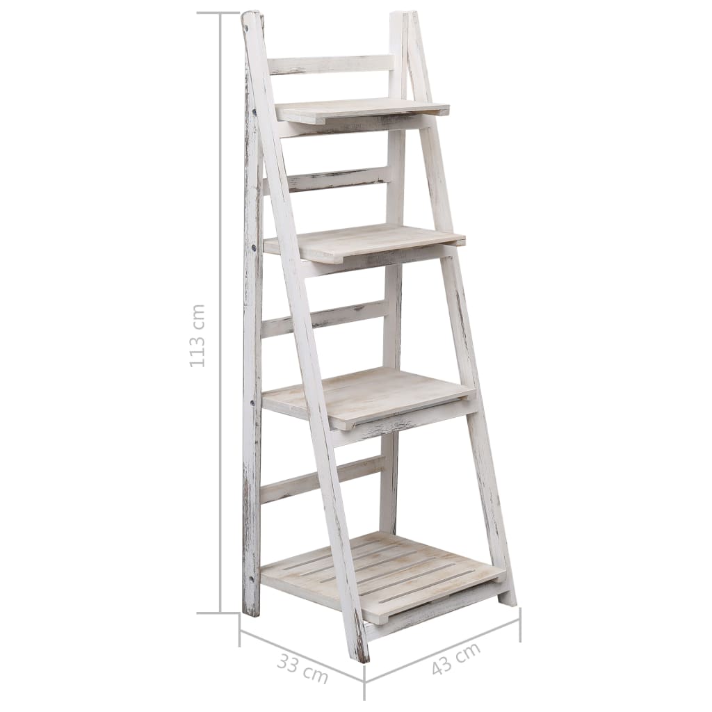 vidaXL Plantenstandaard 4-laags 43x33x113 cm hout