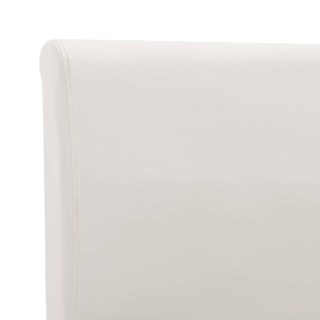 vidaXL Bedframe kunstleer wit 140x200 cm