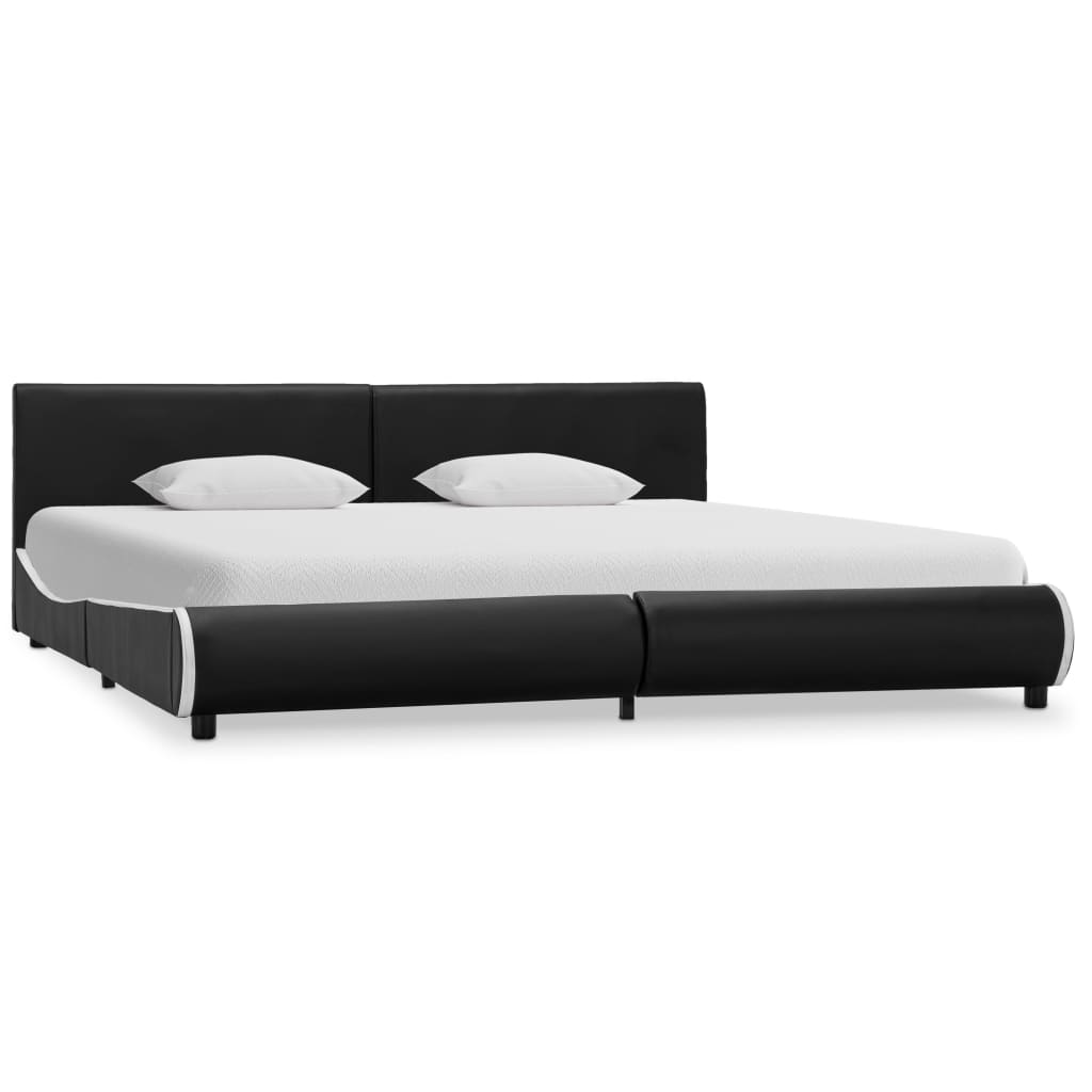 vidaXL Bedframe kunstleer wit 140x200 cm