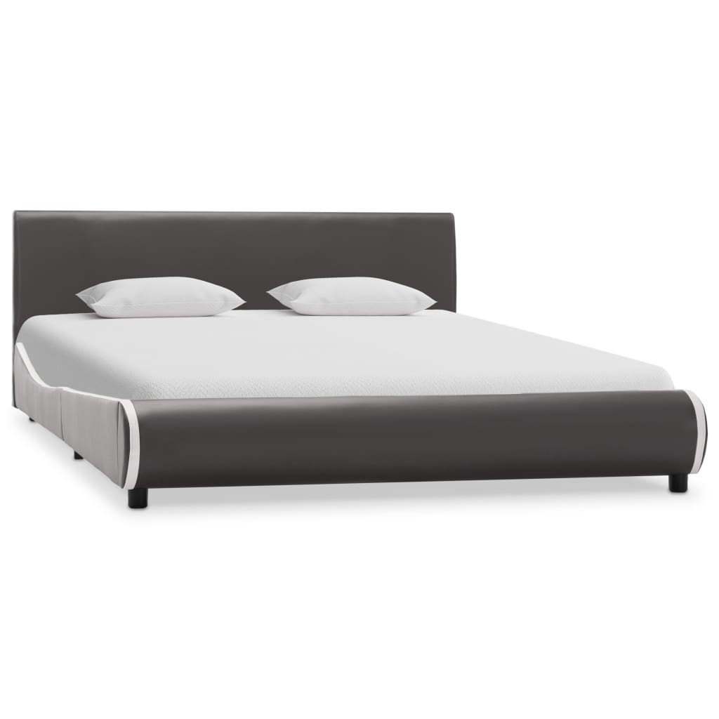 vidaXL Bedframe kunstleer wit 140x200 cm
