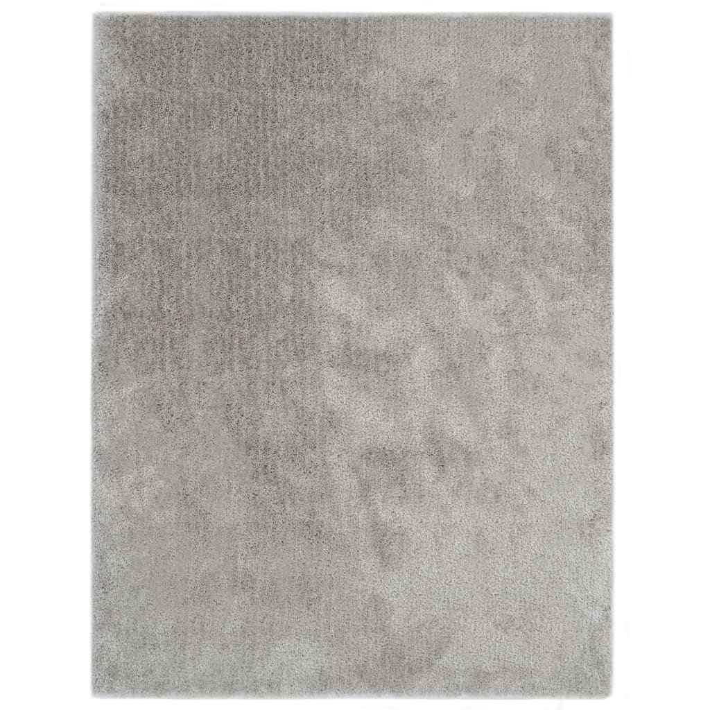 vidaXL Vloerkleed shaggy hoogpolig 80x150 cm antraciet