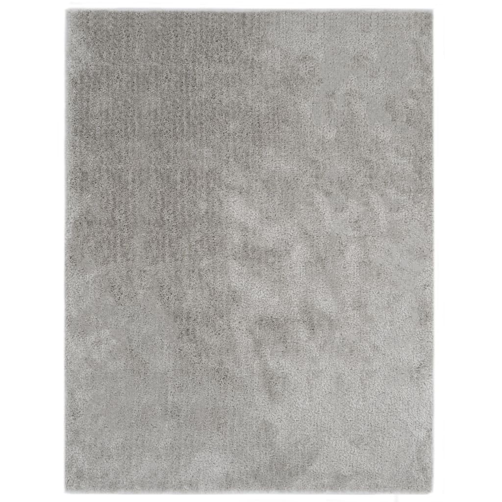 vidaXL Vloerkleed shaggy hoogpolig 80x150 cm antraciet