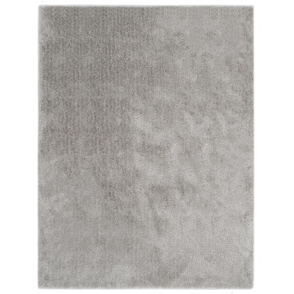 vidaXL Vloerkleed shaggy hoogpolig 80x150 cm antraciet