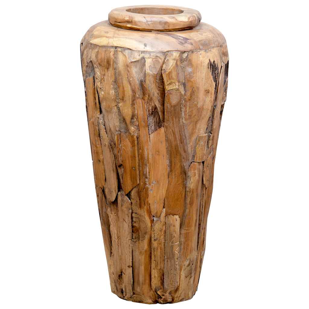 vidaXL Decoratievaas 40x100 cm massief teakhout