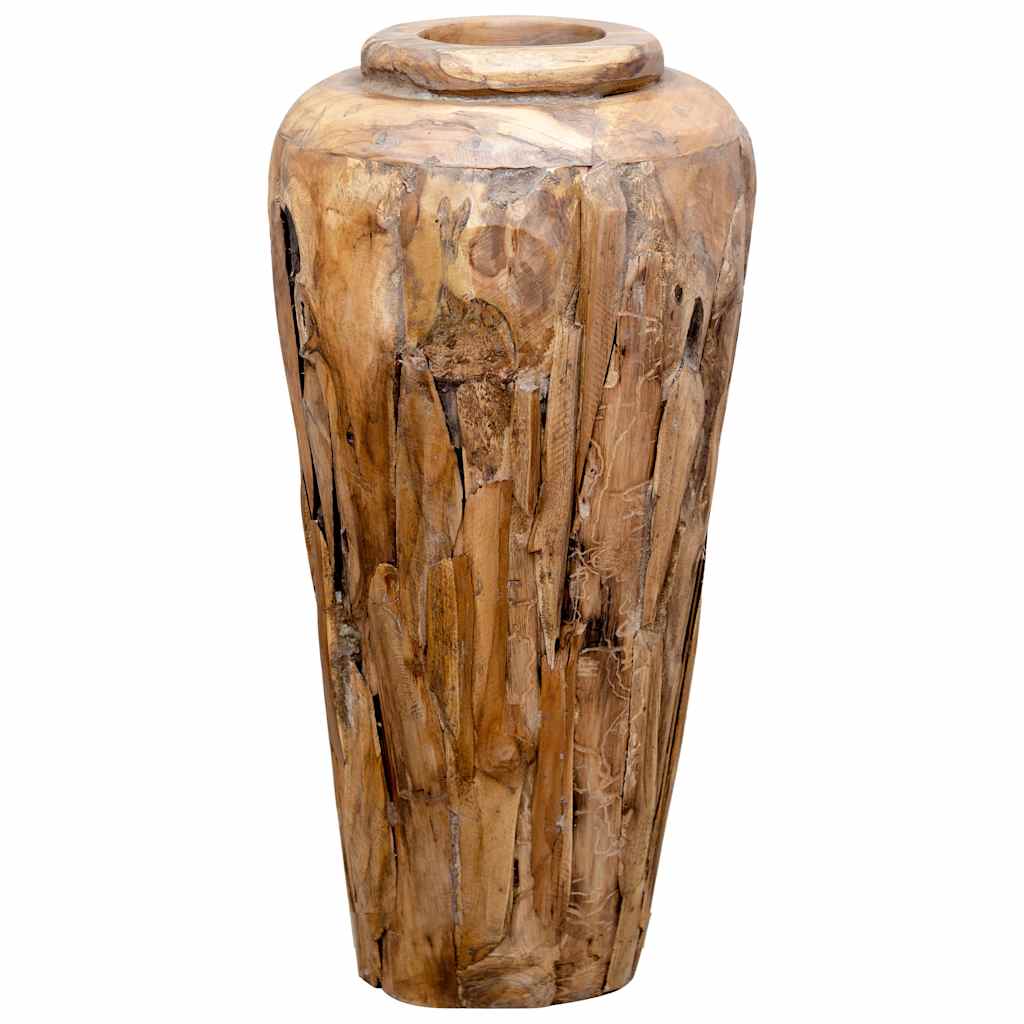 vidaXL Decoratievaas 40x100 cm massief teakhout