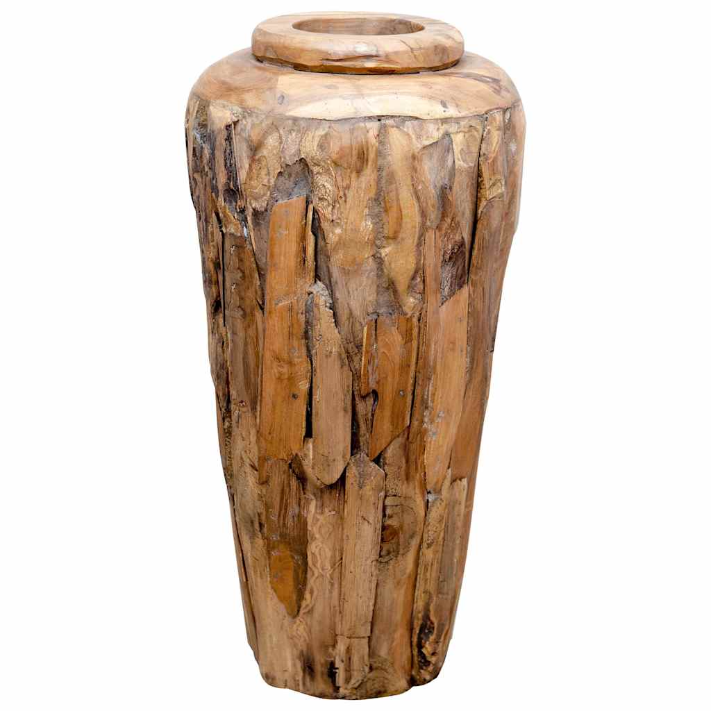 vidaXL Decoratievaas 40x100 cm massief teakhout