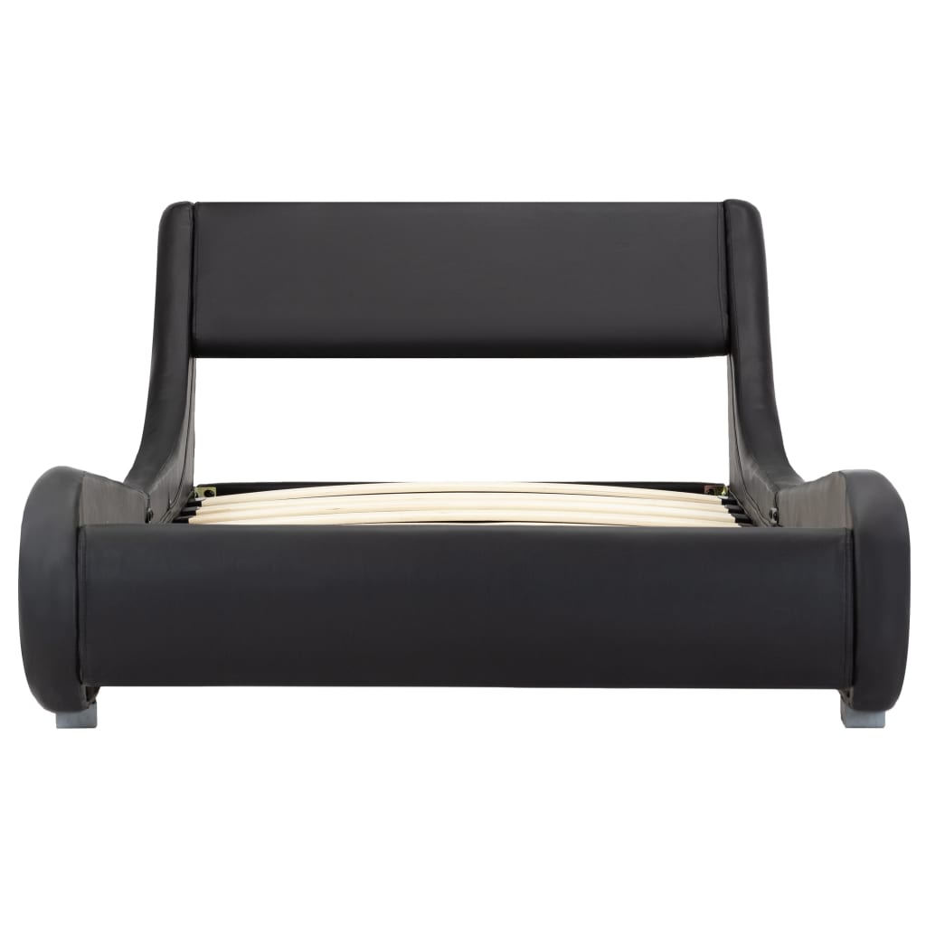 vidaXL Bedframe kunstleer zwart 100x200 cm