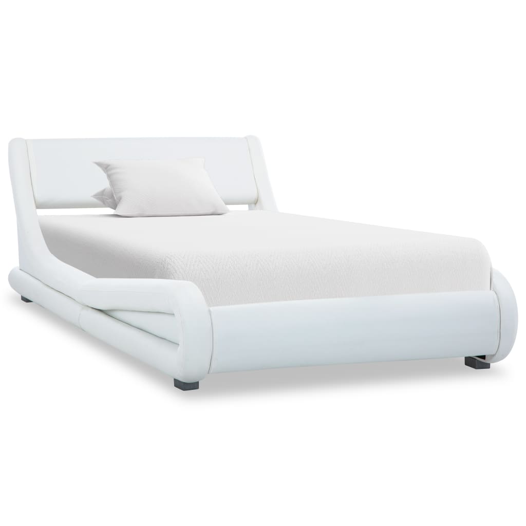 vidaXL Bedframe kunstleer zwart 100x200 cm