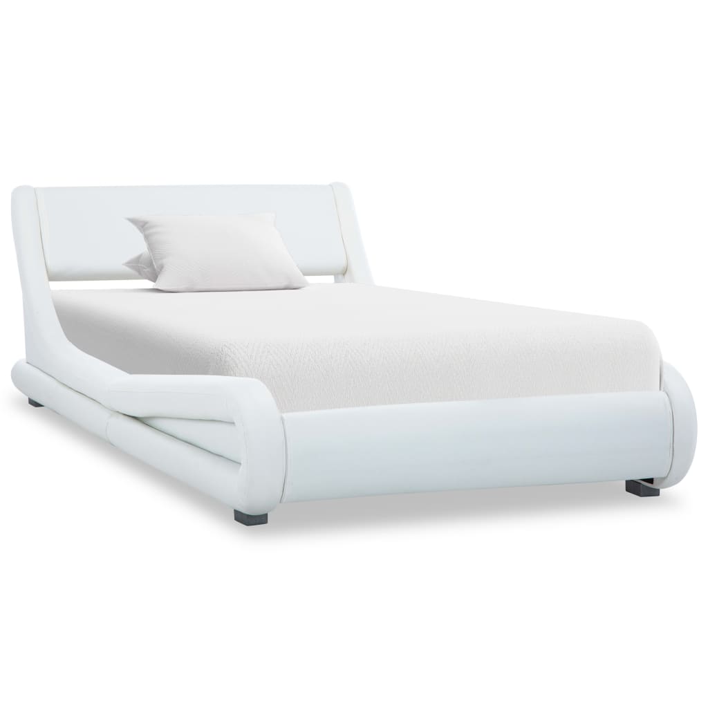 vidaXL Bedframe kunstleer zwart 100x200 cm