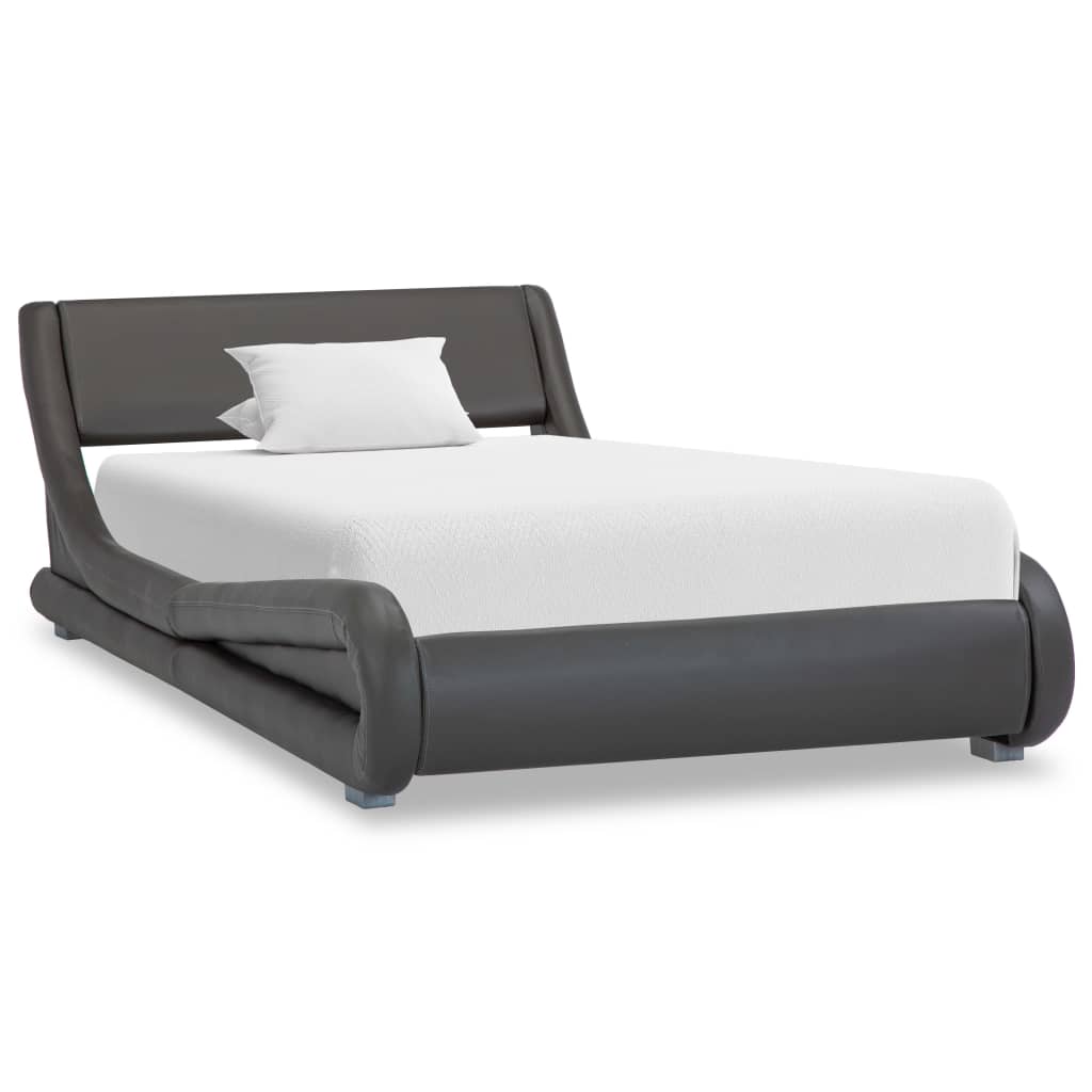 vidaXL Bedframe kunstleer zwart 100x200 cm