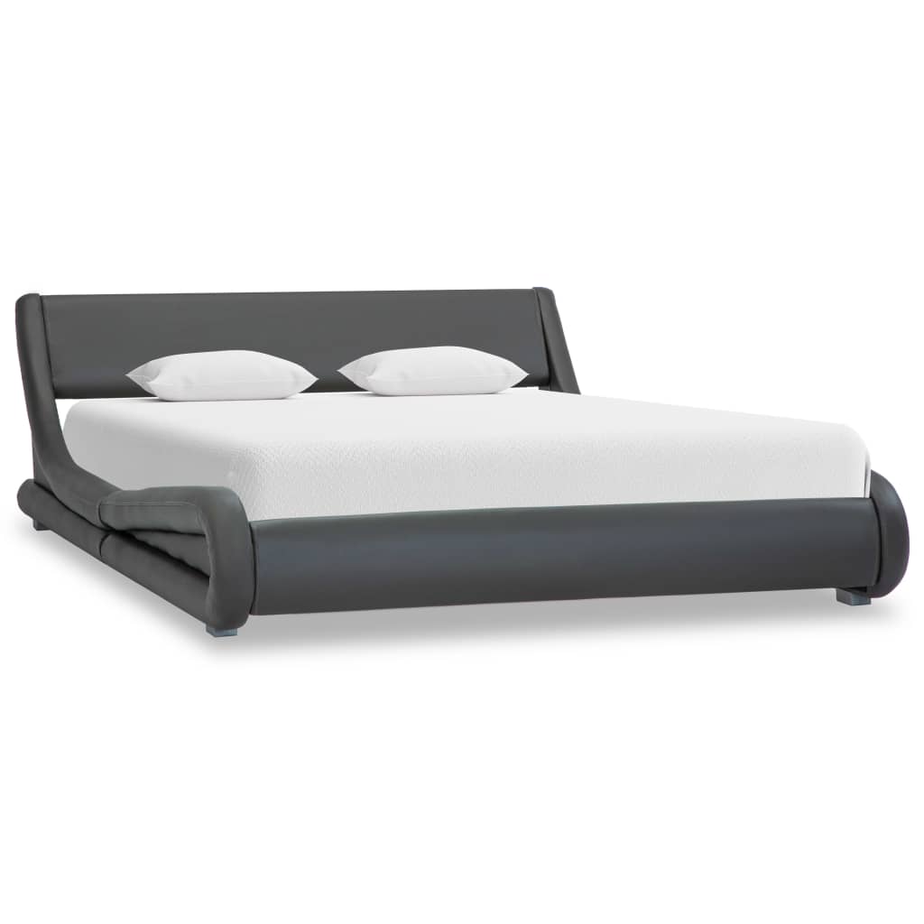 vidaXL Bedframe kunstleer zwart 100x200 cm