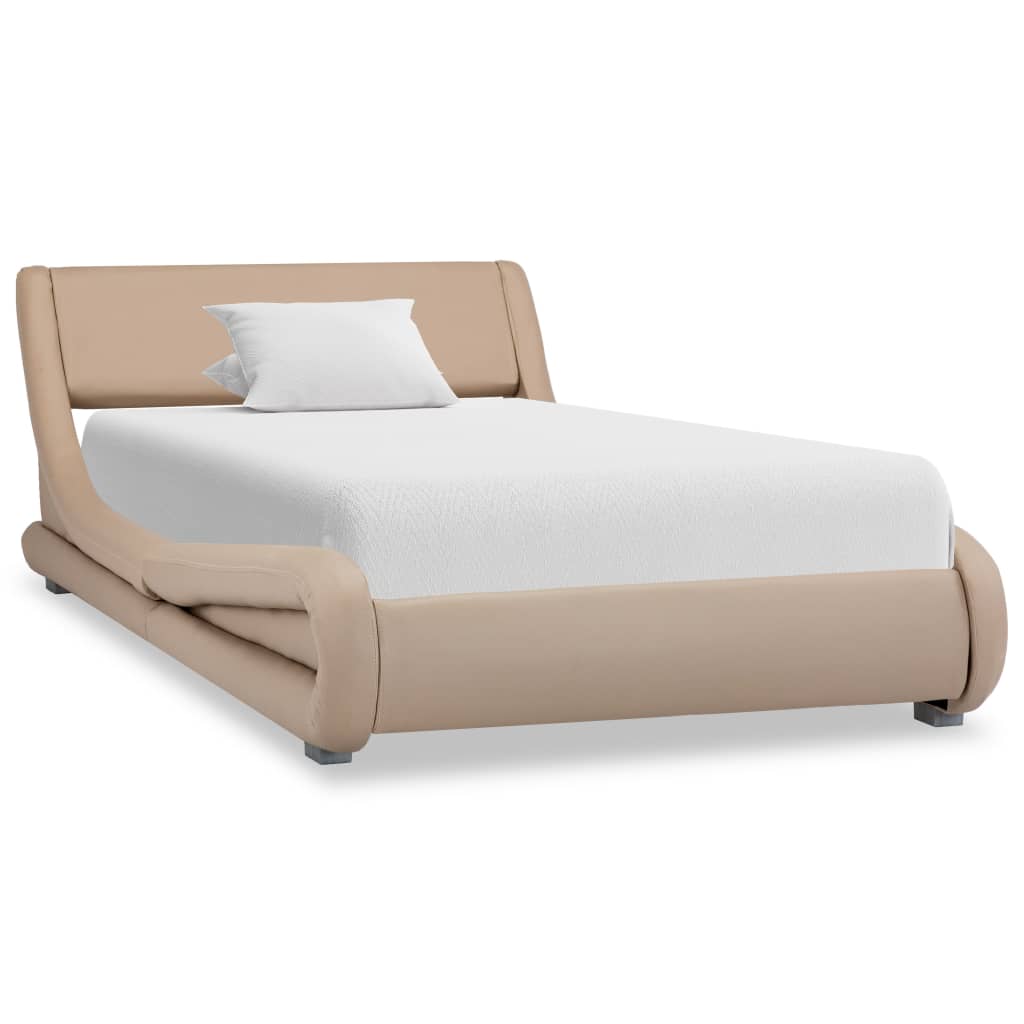 vidaXL Bedframe kunstleer zwart 100x200 cm