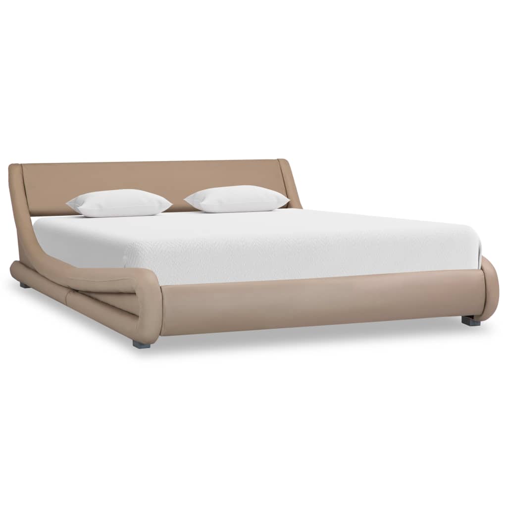 vidaXL Bedframe kunstleer zwart 100x200 cm