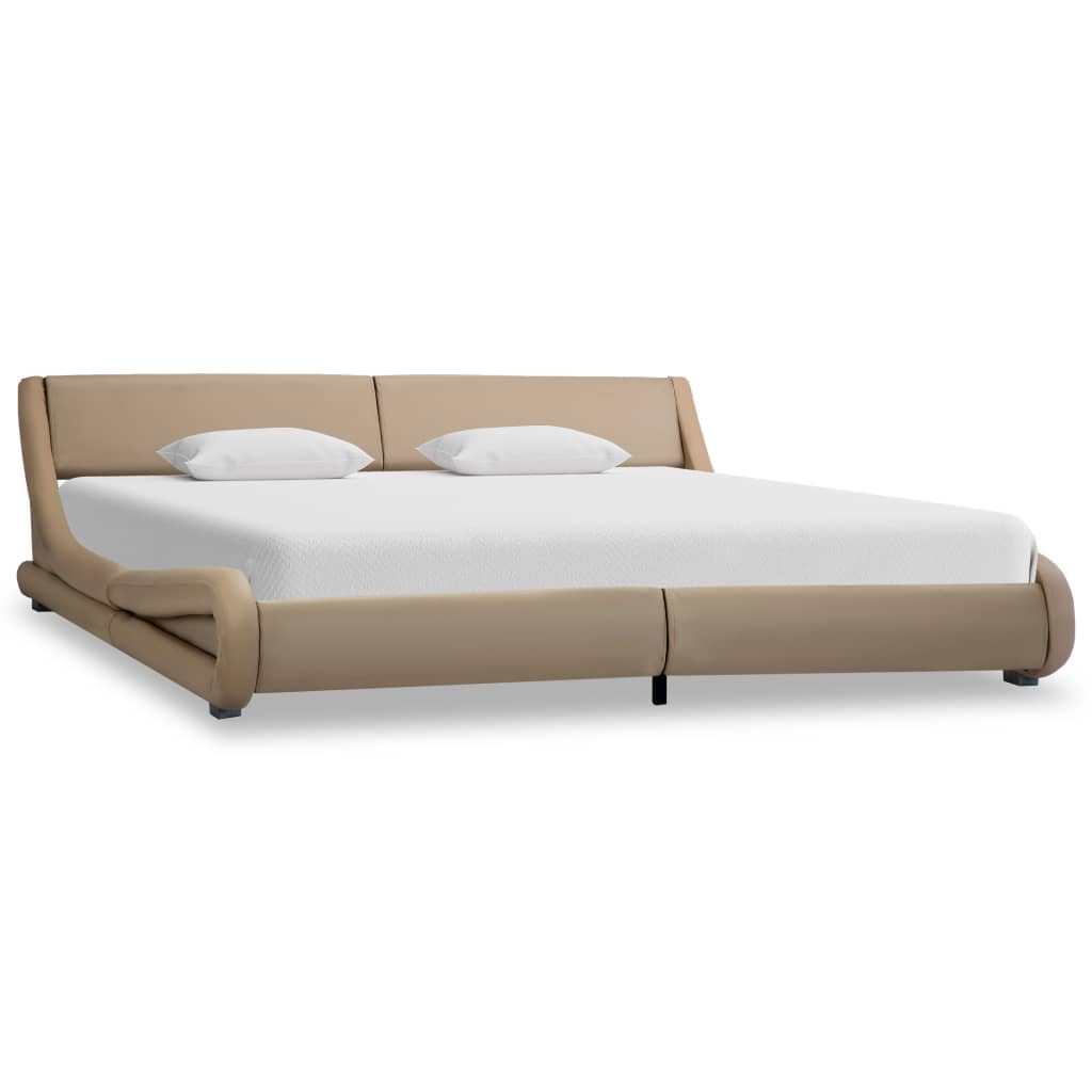 vidaXL Bedframe kunstleer zwart 100x200 cm