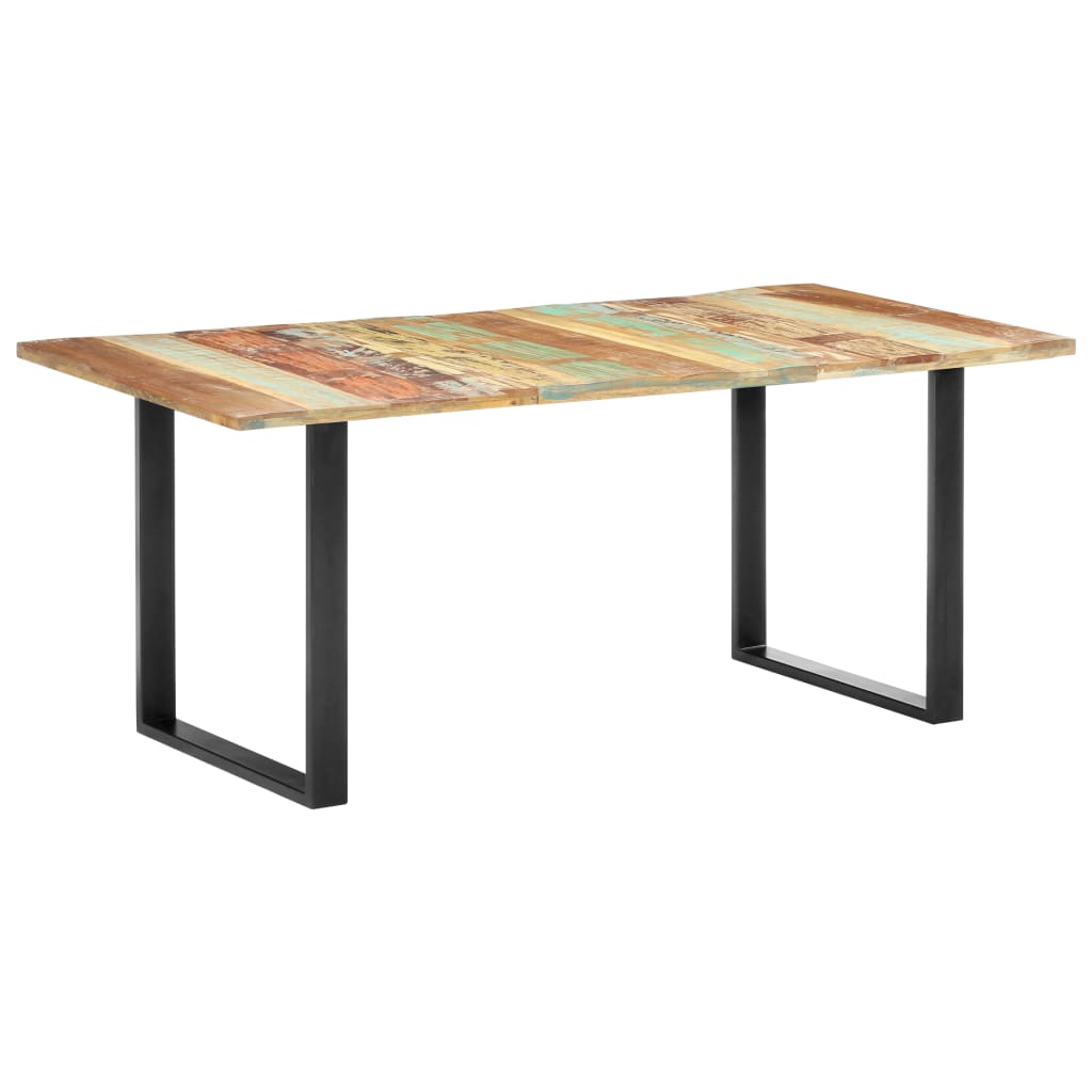 vidaXL Dining table 180x90x76 cm solid reclaimed wood