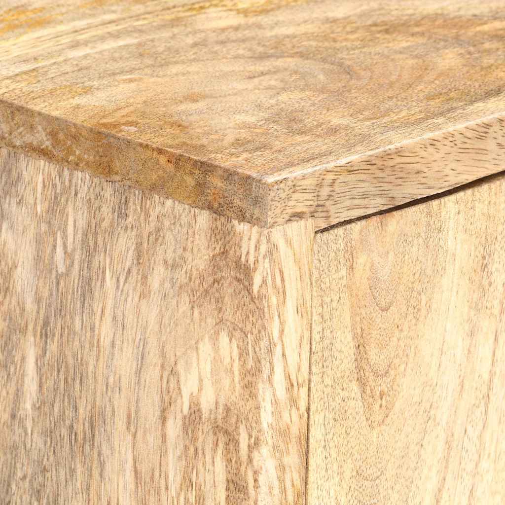 vidaXL Hoge kast 80x30x95 cm massief ruw mangohout