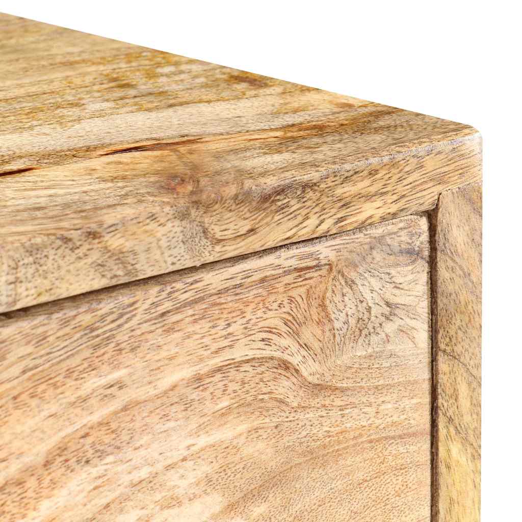 vidaXL Hoge kast 80x30x95 cm massief ruw mangohout
