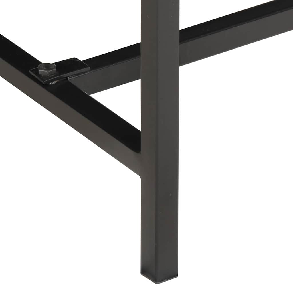 vidaXL Hoge kast 80x30x95 cm massief ruw mangohout