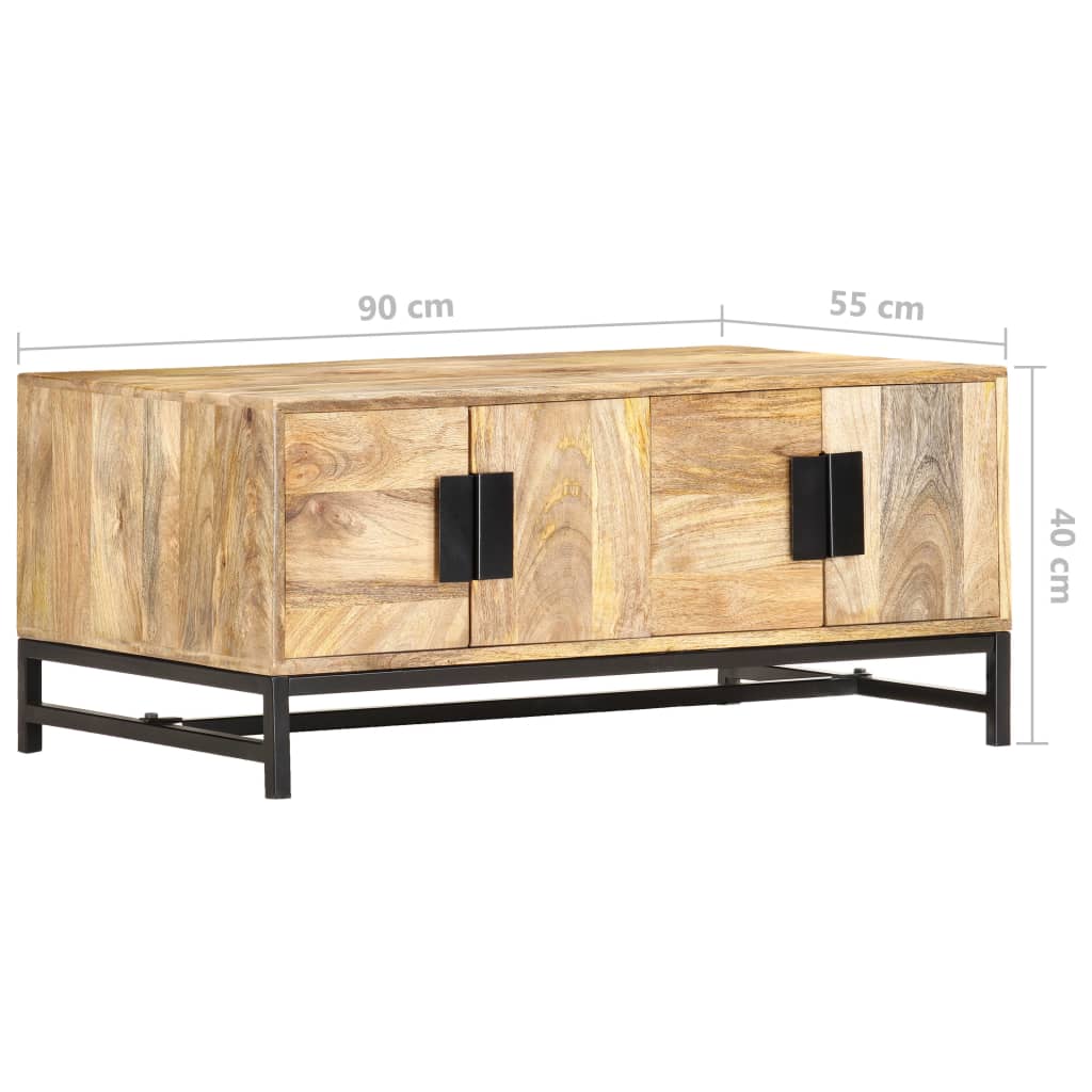 vidaXL Salontafel 90x55x40 cm massief acaciahout