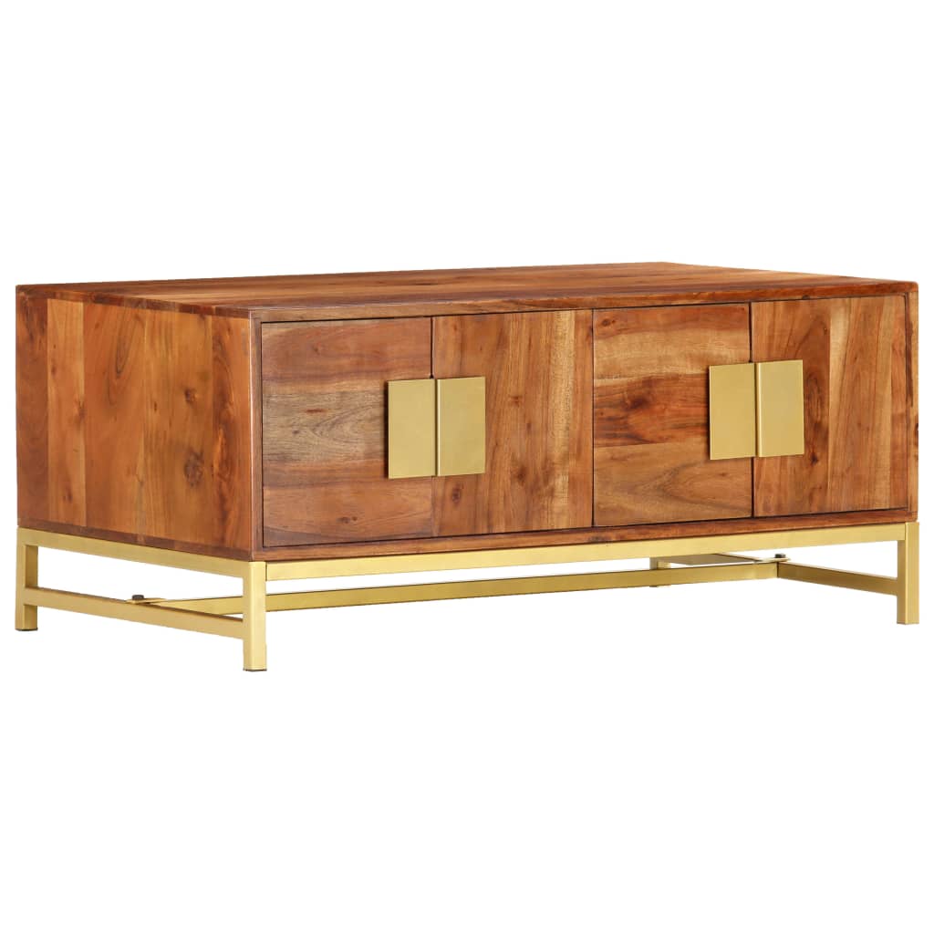 vidaXL Salontafel 90x55x40 cm massief acaciahout