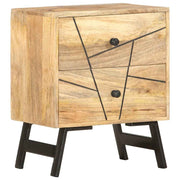 vidaXL Nachtkastje 40x30x50 cm massief mangohout