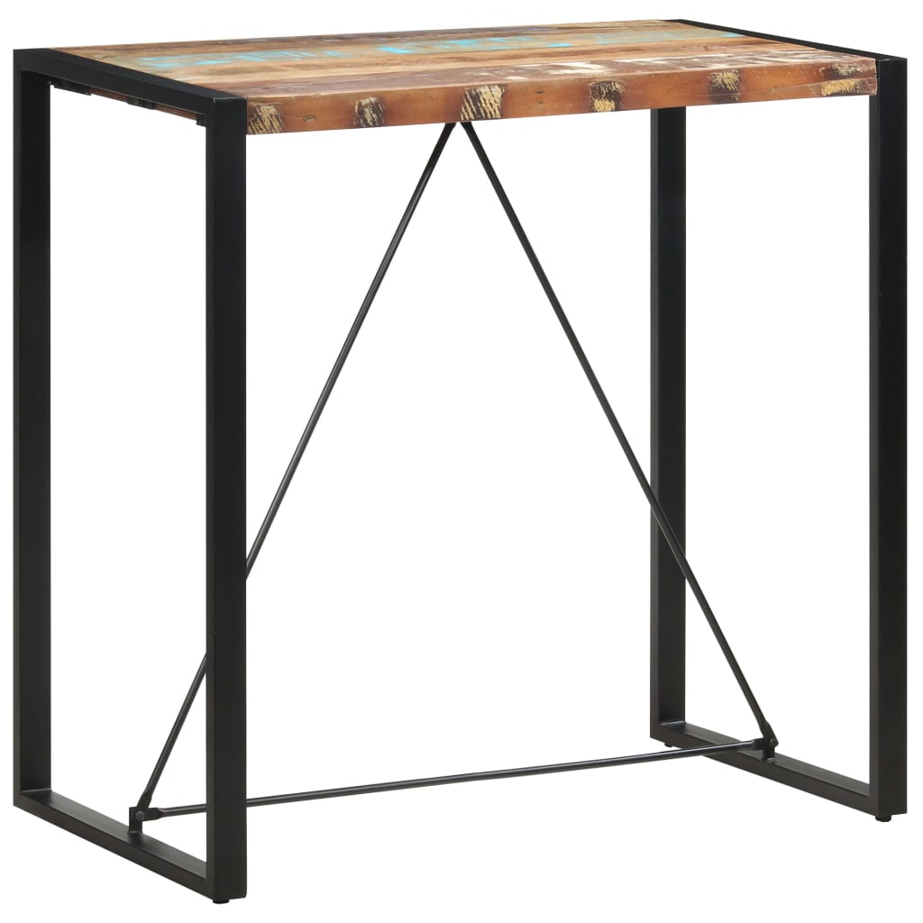vidaXL Bartafel 60x55x110 cm massief gerecycled hout - Aashly