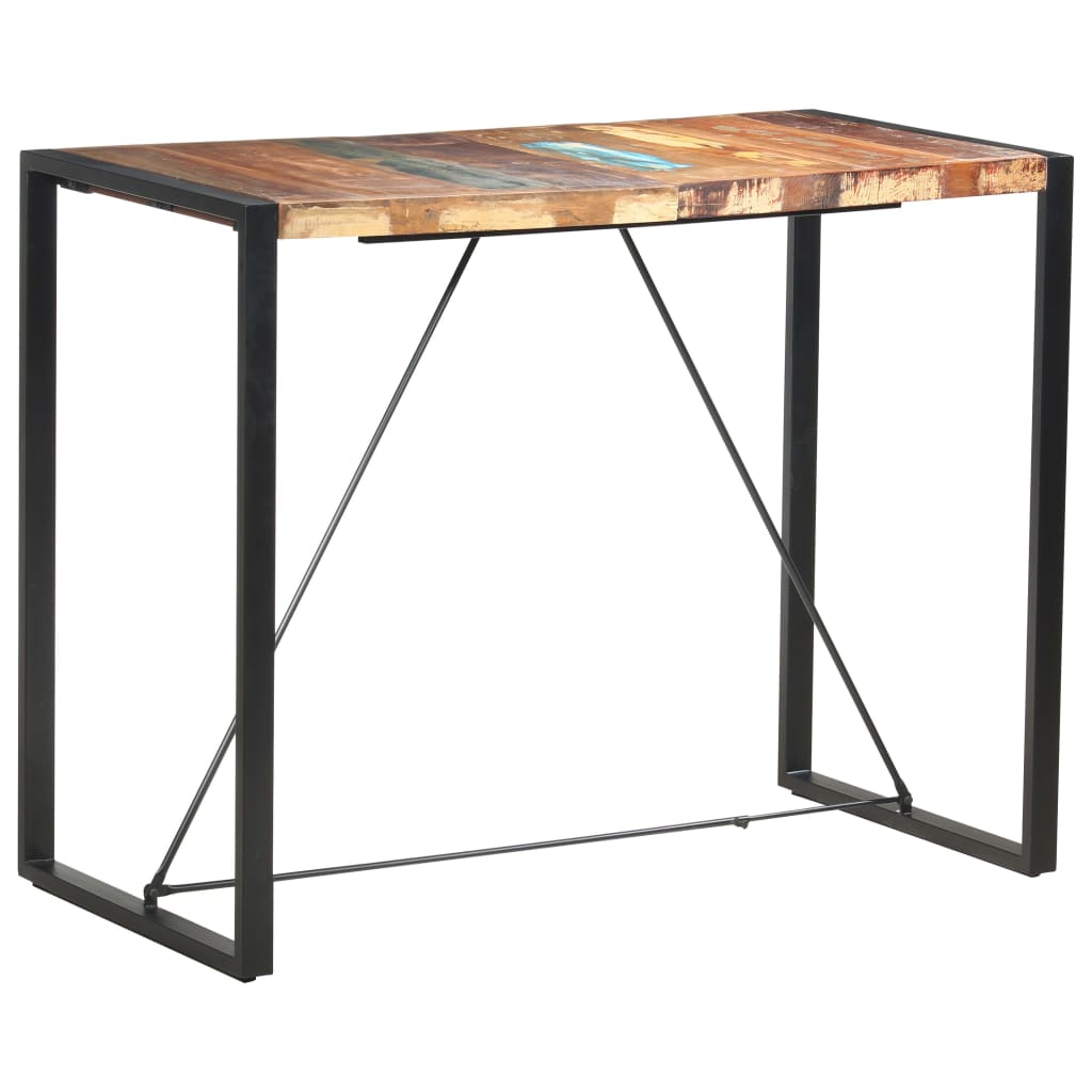 vidaXL Bartafel 60x55x110 cm massief gerecycled hout - Aashly