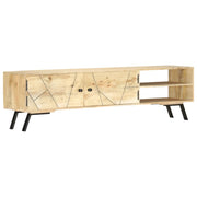 vidaXL TV Stand 140x30x40 cm Solid Mango Wood