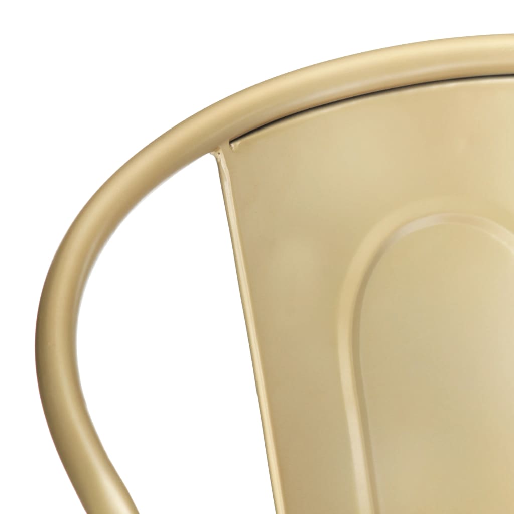 vidaXL Eetkamerstoelen 2 st echt leer bruin