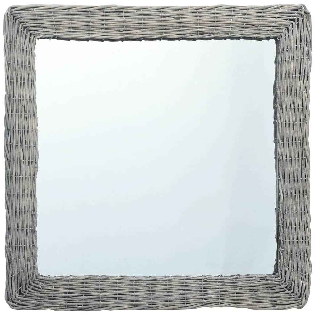 vidaXL Spiegel 50x50 cm wicker