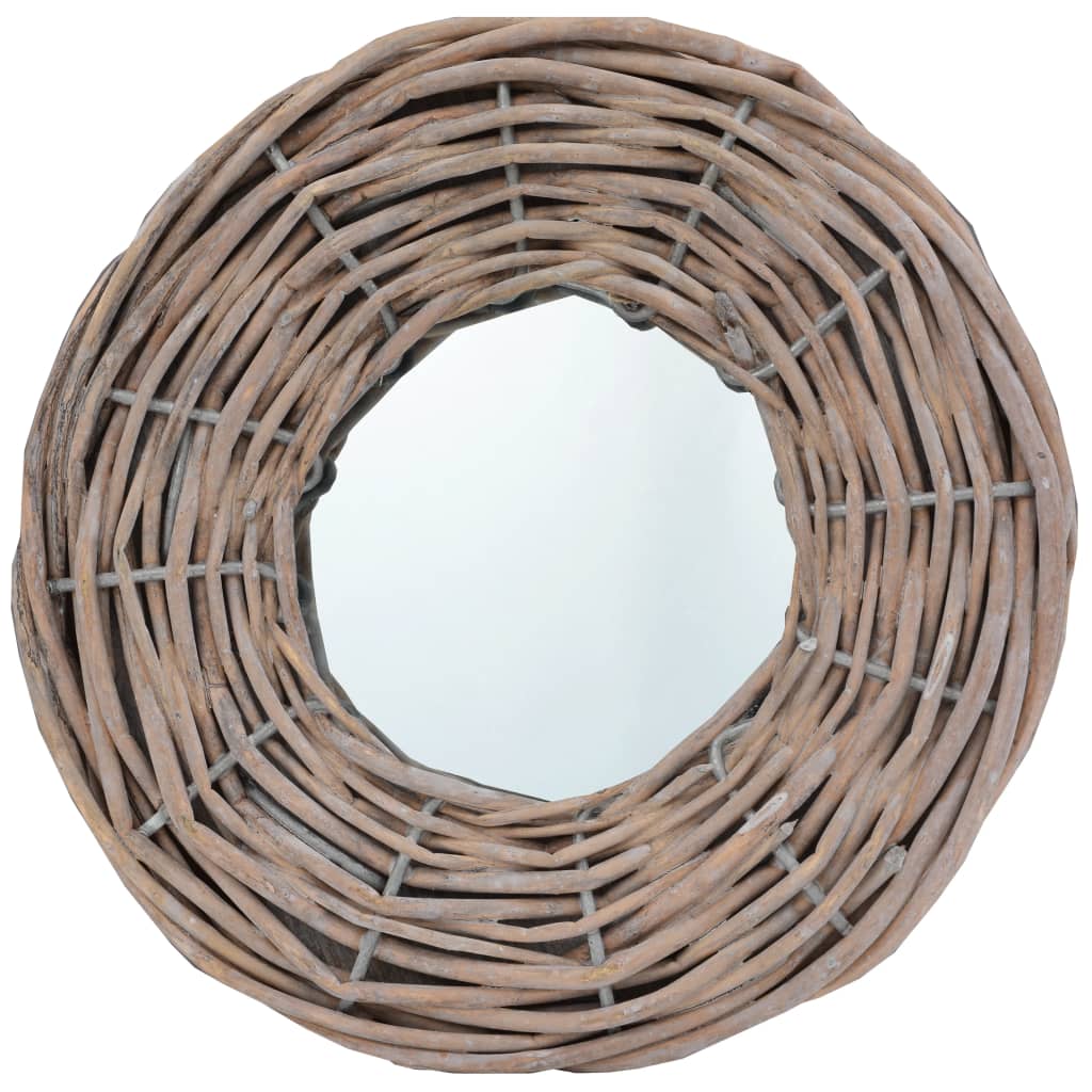vidaXL Spiegel 50x50 cm wicker