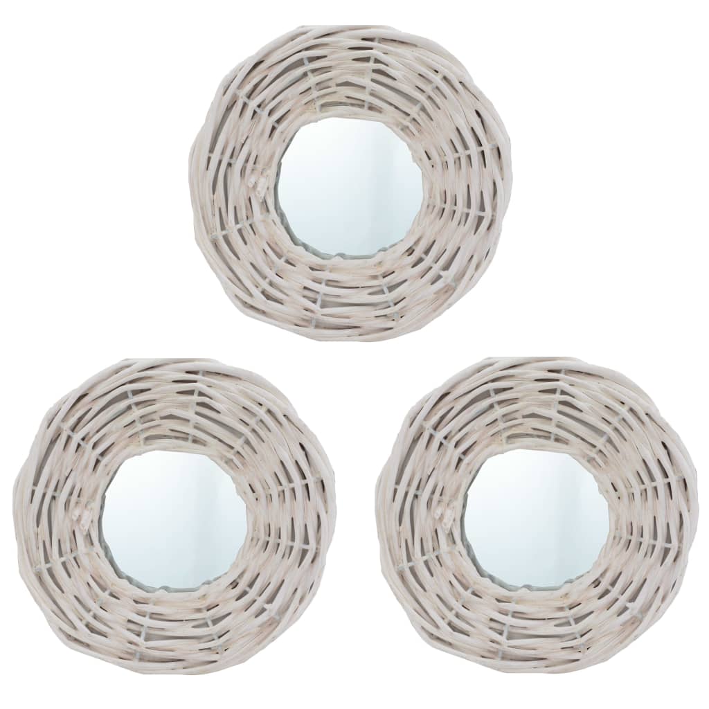 vidaXL Spiegel 50x50 cm wicker