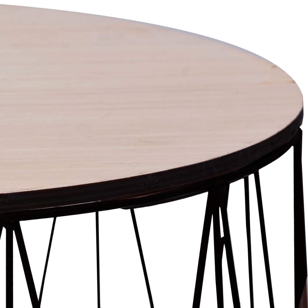vidaXL Salontafels 2 st koperkleurig