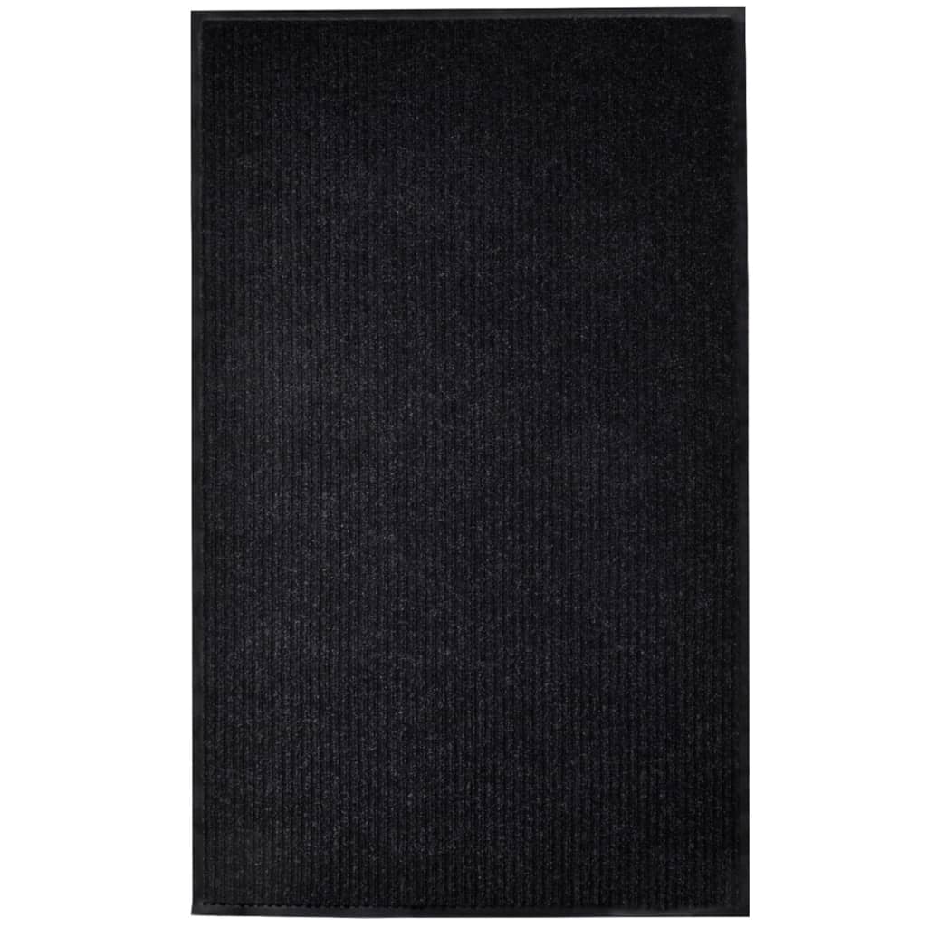 vidaXL Deurmat 90x60 cm PVC zwart
