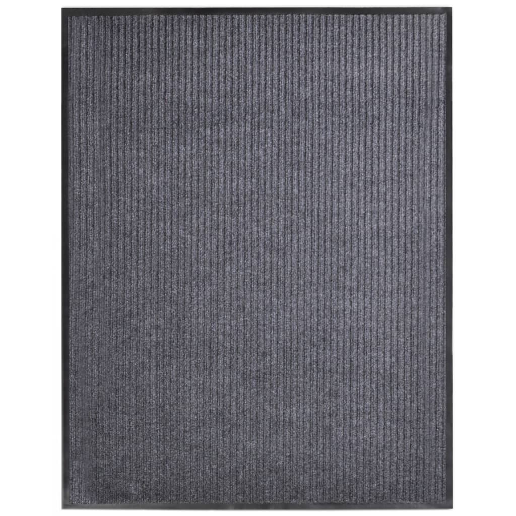 vidaXL Deurmat 90x60 cm PVC zwart