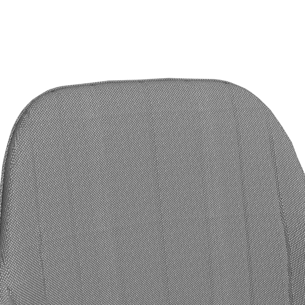 vidaXL Eetkamerstoelen 2 st met armleuningen stof lichtgrijs